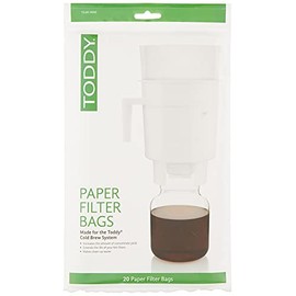 Toddy - THMPF20 Toddy Paper Filter Bags, Home Model Filters, Natural, Pack of 20
