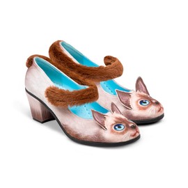 Hot Chocolate Design Chocolaticas Mid Heels Siamese Cat Women's Mary Jane Pump Multicoloured HCD 40
