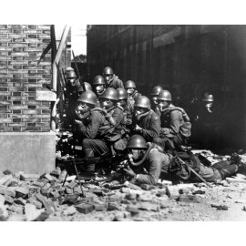 Japanese Special Naval Landing Forces with gas masks 8x10 WWII WW2 Photo 896a