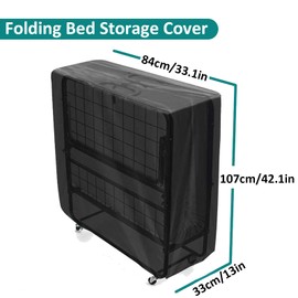 ZYHUI Bed Storage Cover Mattress Bags for Moving Oxford Fabric Dust Sheets for Furniture Folding Chairs Covers for Sofa 210D Waterproof Beach Chair Cover (Silver, 210D, 84*33*107cm)