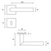 New Orleans Q Handle Set | 3 mm Magnetic Flat
