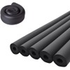 Pipe Insulation Foam Tube 1-1/4"ID*3/8" Foam Tubing Black Pipe Cover