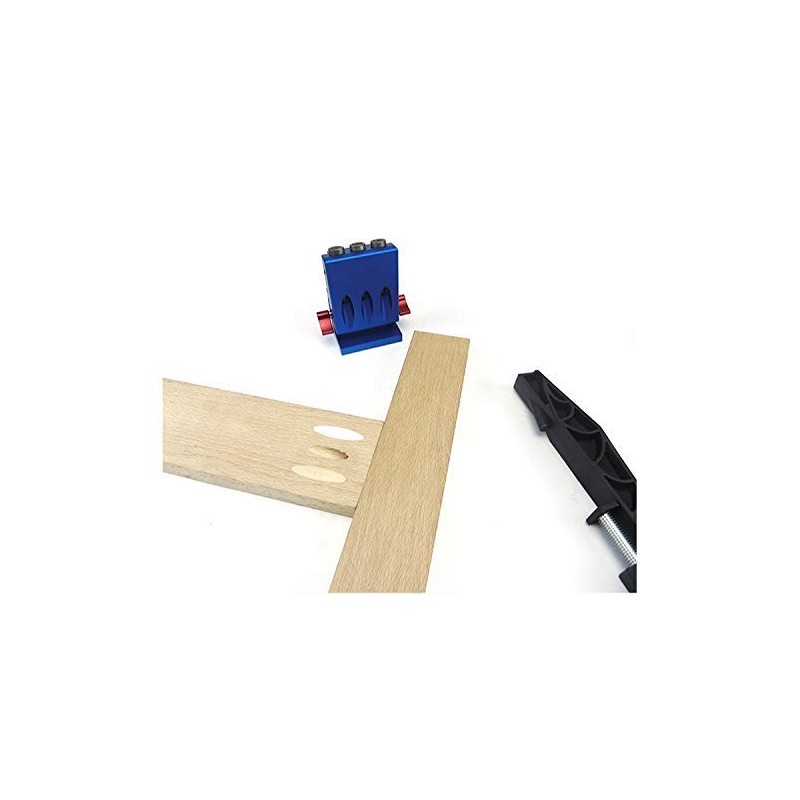 CarAngels Woodworking Pocket Hole Jig, Diagonal Hole Drilling Guide, Dowel