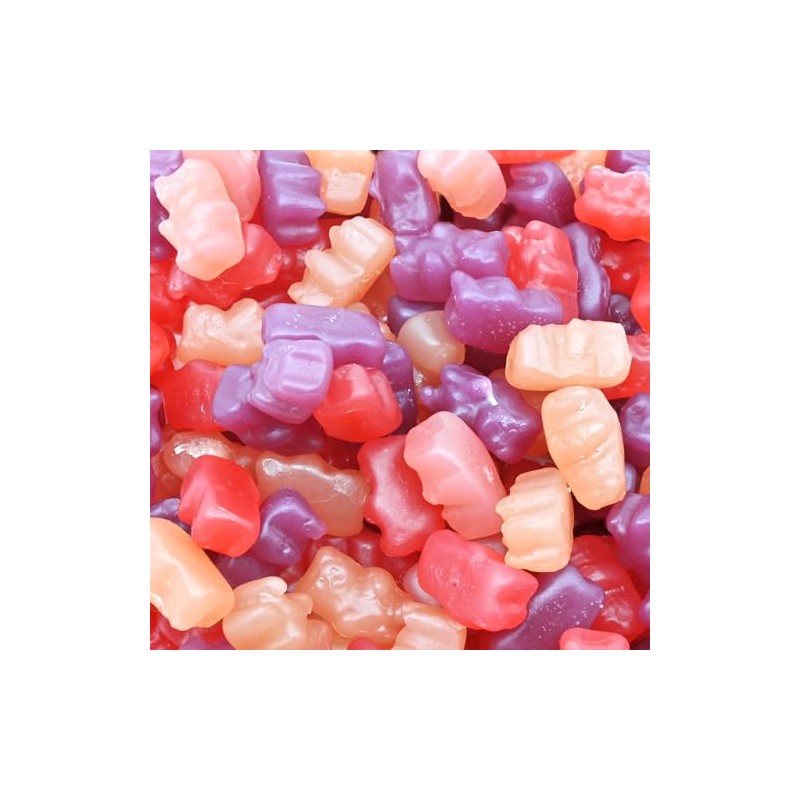 Gummy Bears, Non-GMO, 1 lb, Assorted Flavors (5 Lb)
