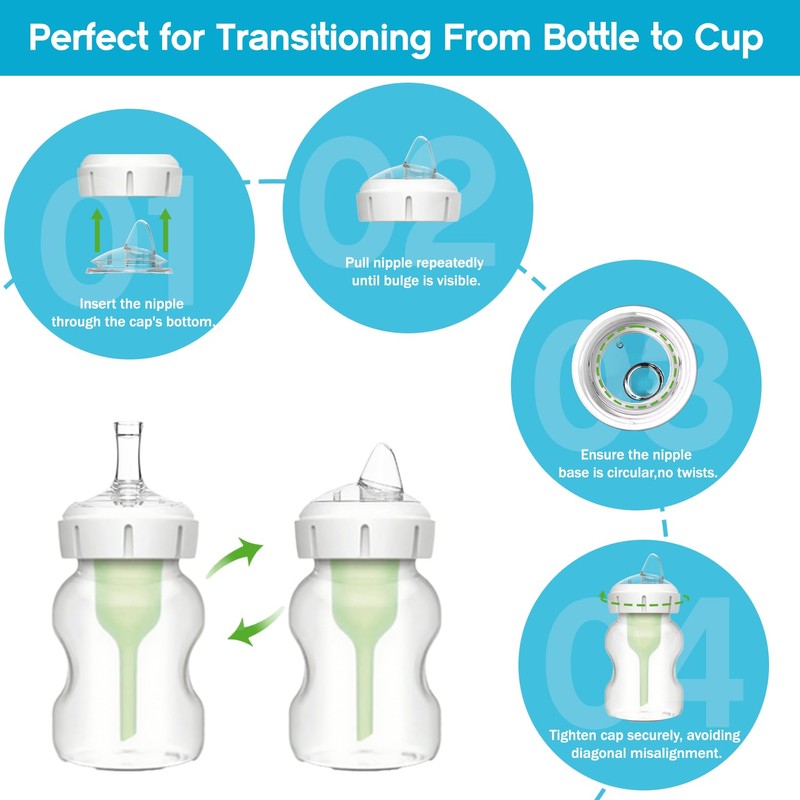 Sippy Spout Nipples for Dr. Brown's Wide-Neck Bottles & Sippy