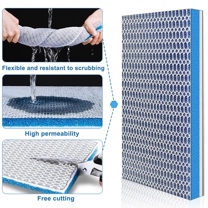 ATMWM Pack of 2 8D Filter Wadding Aquarium, 20 x