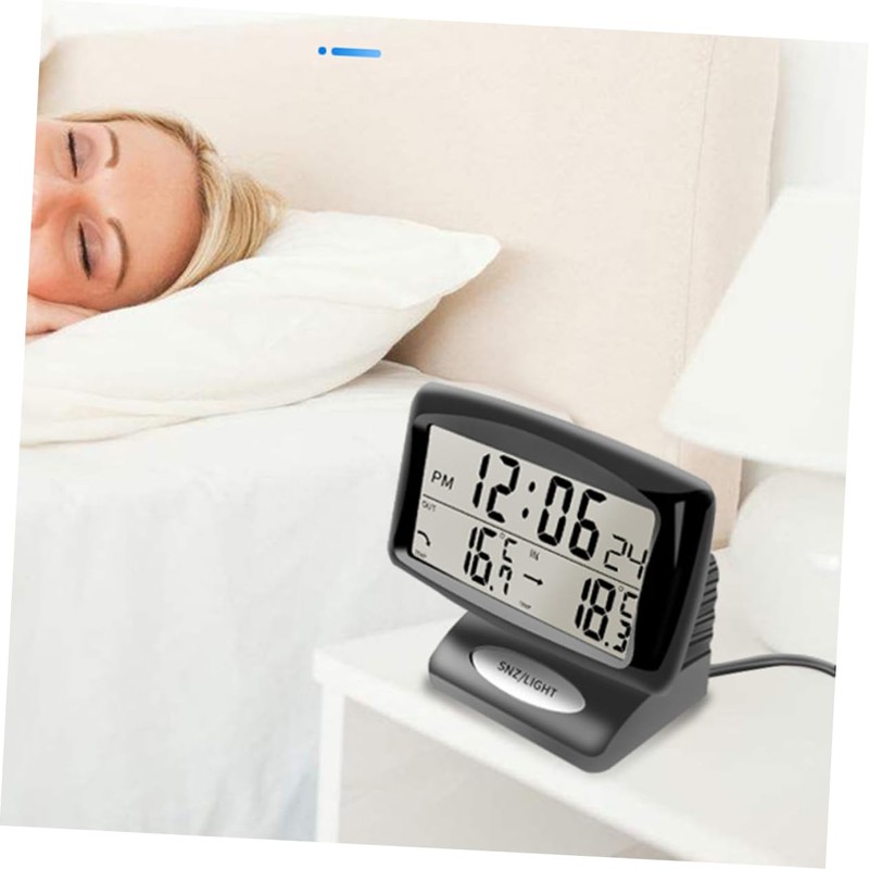 CHILDWEET Mechanical Car Thermometer Night Light Dual Temperature Gauge for