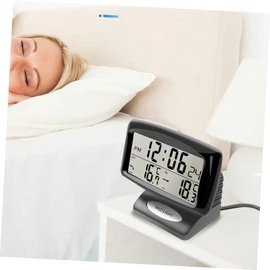 CHILDWEET Mechanical Car Thermometer Night Light Dual Temperature Gauge for Car Dashboard Durable Metal No Drilling Needed