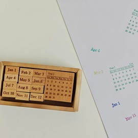 Wooden Rubber Stamps Vintage Wooden Seal Sets Date Stamps for Card Making, Scrapbooking, and DIY Crafts (Style1)