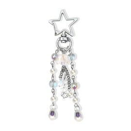 Agromusk Jellyfish Keychain,Cute Y2K Car Keychains for Women Girls Jellyfish Bag Charms Purse Accessories Star Jelly Decor (Clear)