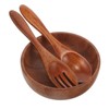 SHOWERORO Wood Salad Bowl Set Salad Serving Bowl with Lid