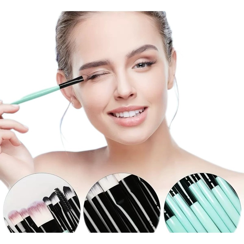 Makeup Brush Powder Puff Set, Set of 23, Makeup Brushes,