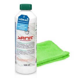 Sanit Urine Stone Remover 500 ml Cleaning Power, Cleanliness and Hygiene in the Bathroom - Includes Microfibre Cloth by kör4u