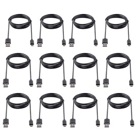 Smays Micro USB Cable Bulk Cord Black 3 ft 12-Pack