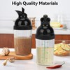 HERCHR Salad Dressing Shaker 200ml with Pour Spout Mixer Measure