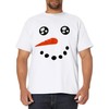 Snowman Face Christmas Costume Funny Xmas T-Shirt