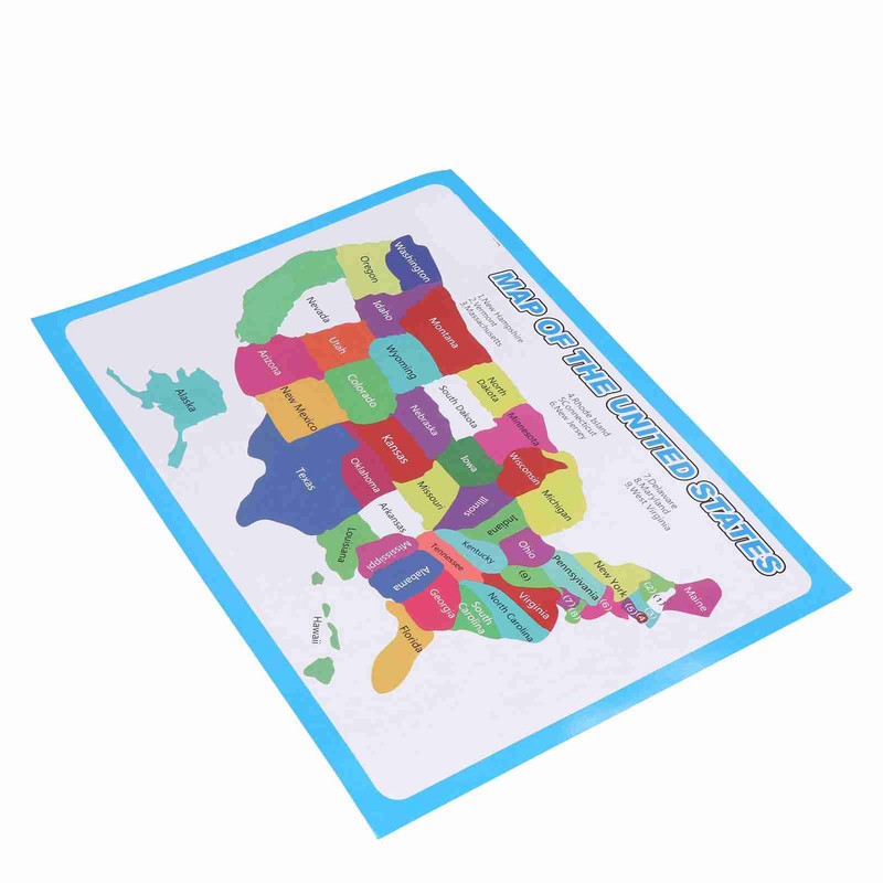 10pcs United States Map Easy to Read USA Ideal Wall
