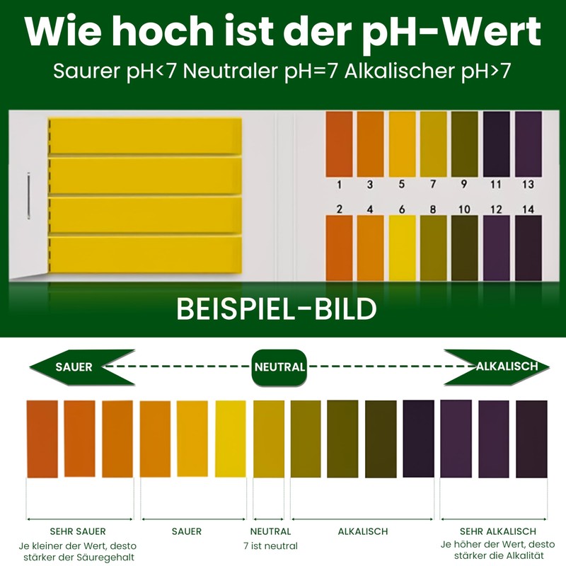 Instinktive-Oase® pH Value Test Strips Indicator Litmus Paper for Aquarium,