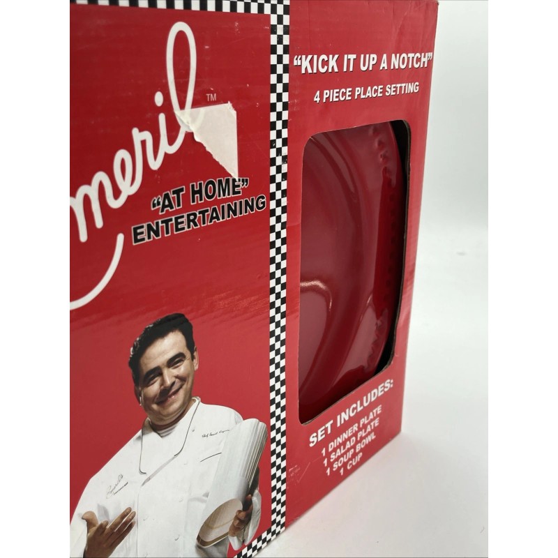 Emeril's Emeril Bistro Red 4 Piece Place Setting Dinner /