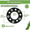 Unbranded 5x4.5 to 5x112 Wheel adapters 1.25inch with 12x1.5 Studs