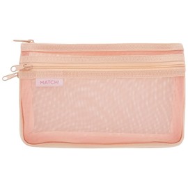 Sun-Star Stationery Mesh Case Match Coral Pink S2132826