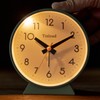 Tinload 4.5" Battery Operated Antique Retro Analog Alarm Clock, Small