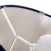 Modern 10inch Navy Midnight Blue Drum Lampshade with Off-White Floral