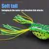 Senvenelec 6pcs Colorful Thunder Frog Fishing Lure, 3D Fisheye, Frog