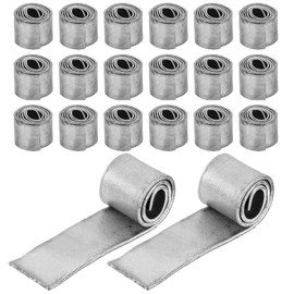 Tkxjry Pack of 20 Fishing Soft Lead, Fishing Sinkers Weights, Lead Sheet Strips, Soft Rolls, 0.8 mm Rolls of Lead, Lead Fishing for Field Fishing, Deep Sea Fishing