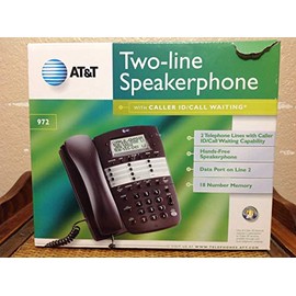 AT&T 972 2-Line Speakerphone with Caller ID (Espresso)