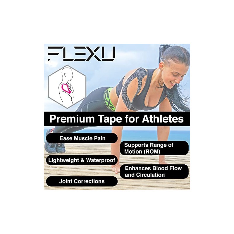 FlexU Kinesiology Tape; Single Roll (Pre-Cut or Continuous); Advanced Strength