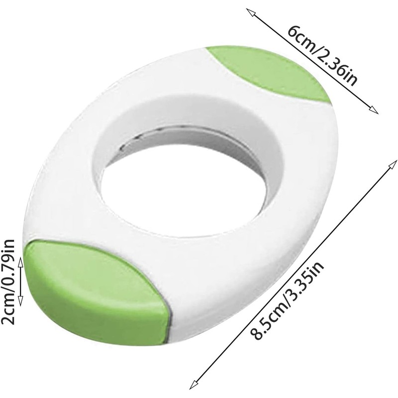 Green Egg Shell Opener, Egg Cracker Separator for Raw, Creative