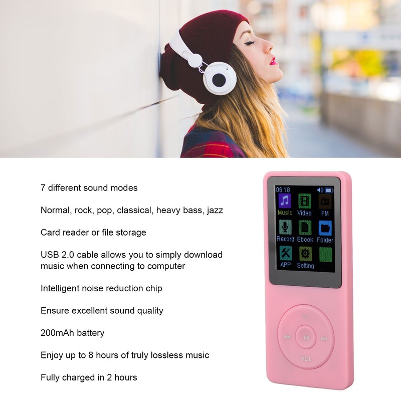 MP3 Player Voice Record Video Playback Bluetooth Function Music Player
