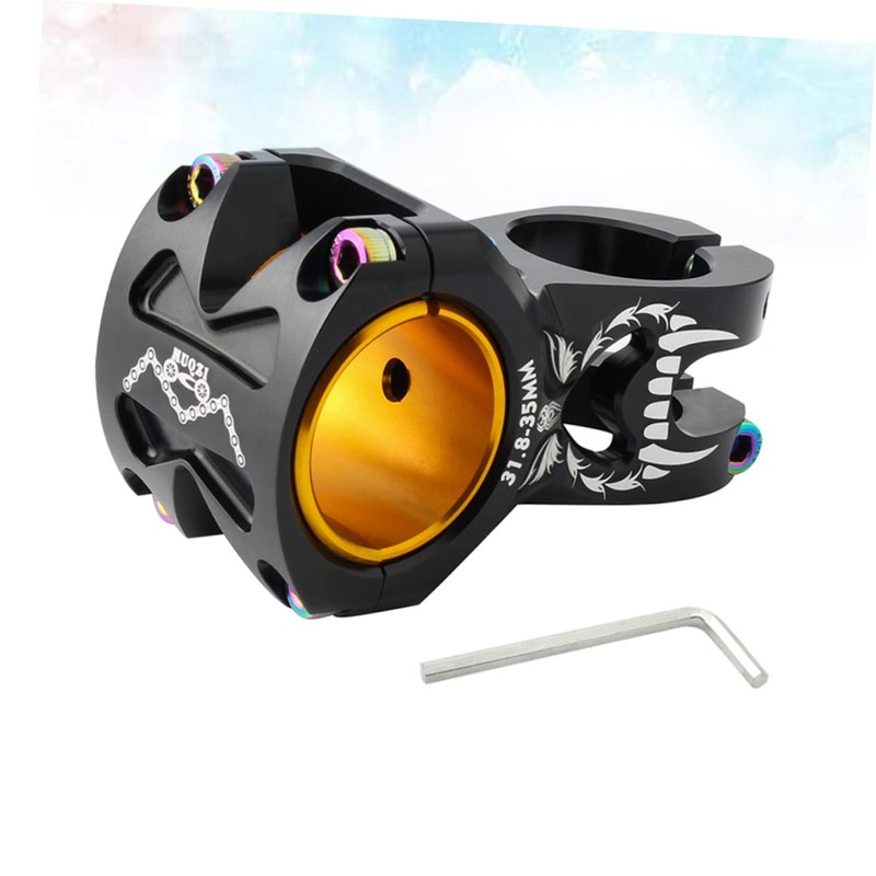 OHPHCALL High-Off-Road Mountain Bike Riser Stem 31.8mm Handlebar Short 35