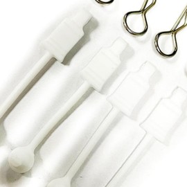 AIXXCUVQ 4pcs Plastic Body Clip for SENTON 3S 1/10 Short Course Universal RC Car Accessories Replacement Parts RC Upgrade Part