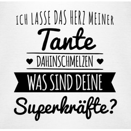 Shirtracer - Baby Bodysuit Long Sleeve Girl Boy - Tante Herz dahinschmelzen, 1 White