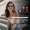 padom Smart AI Translation Glasses, Powered By GPT, Support 169+