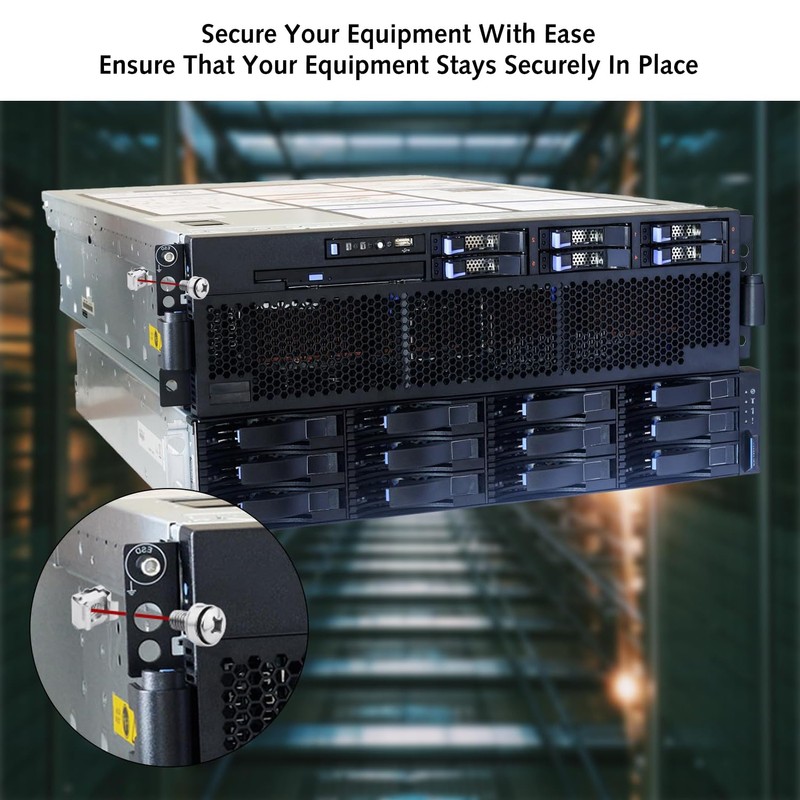 DILUSILK M6 Cage Nuts and Screws Set for Server Rack