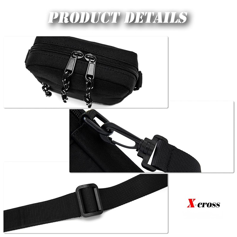 X-cross Mini Shoulder Bag, Small, Lightweight, Vertical, Sacoche, Body Bag,