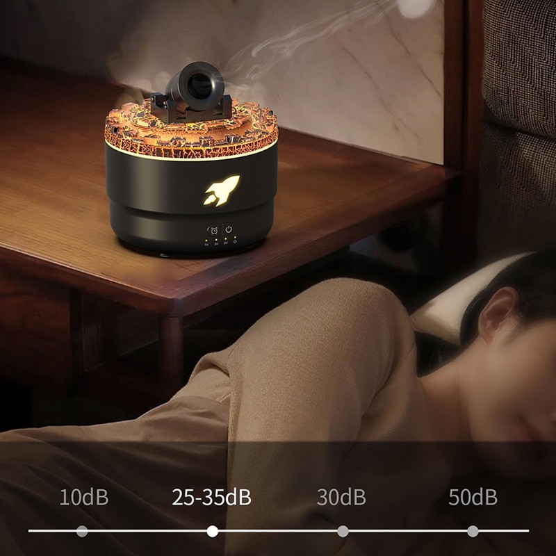 Lava Humidifier, 300ml 7 Colors Light Portable Essential Oil Diffuser,