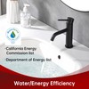 SUMERAIN Matte Black Bathroom Sink Faucet Single Handle Single Hole
