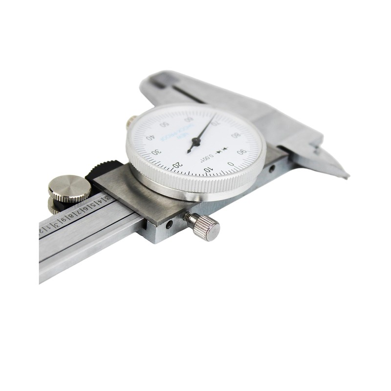 HFS(R) 0-6" Carbon Steel 4 Way Imperial Dial Caliper .001"