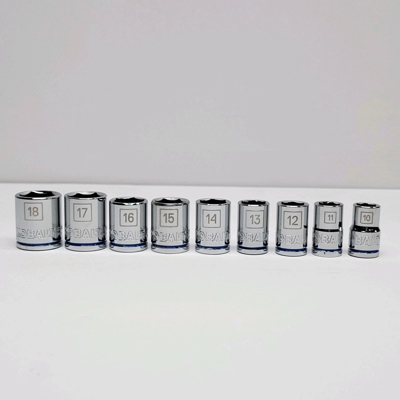 KOBALT TOOLS NEW - 9 PC KOBALT 3/8 INCH DRIVE