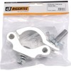 Riggatec half clamp - Half coupler silver, 48-51 mm.