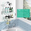 DAOYA Shower Caddy - Shower Organizer with 6 Hooks for