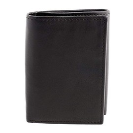 Men's Stafford Leather RFID Trifold Wallet Black