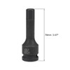 TOP-VIGOR Impact Hex Bit Socket, 1/2" Drive x H11 (11mm)