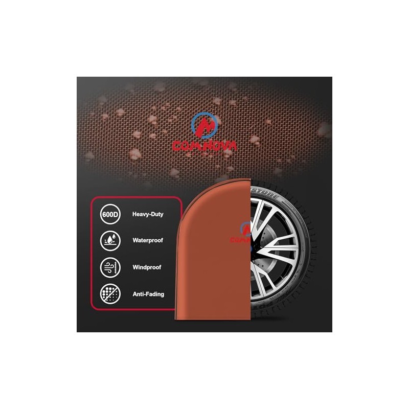 Comnova RV Tire Covers 4 Pack - Tough Tire Wheel