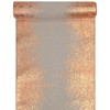 Table Runner Metallised Edge Pink Copper 28 cm x 3