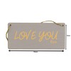 Love You Bye - Plywood Hanging Sign - Novelty Funny
